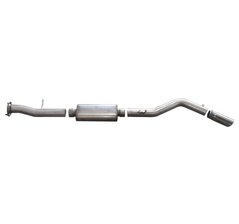 Gibson 08-09 Hummer H2 Base 6.2L 3.5in Cat-Back Single Exhaust - Stainless