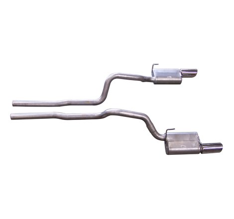 Gibson 05-10 Ford Mustang GT 4.6L 2.5in Cat-Back Dual Exhaust - Stainless