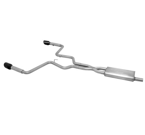 Gibson 15-19 Ford Mustang EcoBoost 2.3L 2.25in Cat-Back Dual Exhaust - Black Elite (Ceramic)