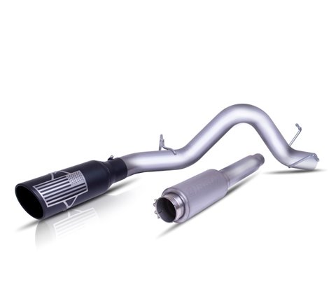 Gibson 11-14 Ford F-150 XL 3.7L 4in Patriot Series Cat-Back Single Exhaust - Stainless