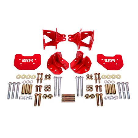 BMR 79-04 Mustang Rear Coilover Conversion Kit w/ Control Arm Bracket - Red