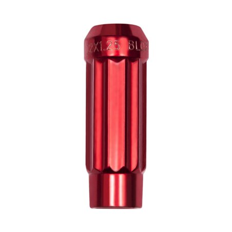BLOX Racing 12-Sided P17 Tuner Lug Nut 12x1.5 - Red Steel - Single Piece