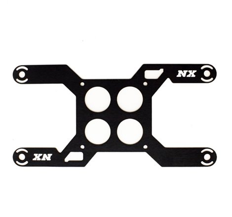 Nitrous Express Carb Plate Solenoid Bracket for Dominator (4 Solenoid)