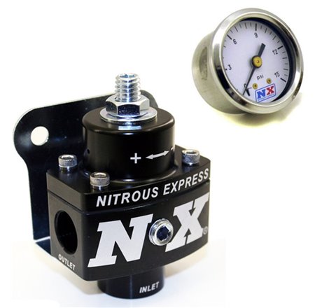 Nitrous Express Fuel Pressure Regulator Non Bypass w/Fuel Pressure Gauge