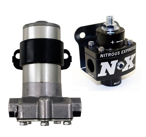Nitrous Express Black Style Fuel Pump and Non Bypass Regulator Combo