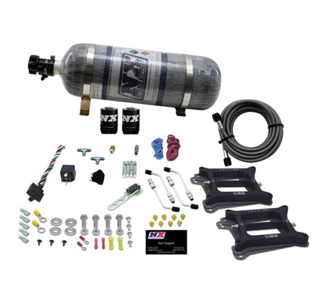Nitrous Express Dual/4150/Gasoline Nitrous Kit (50-300HP) w/Composite Bottle