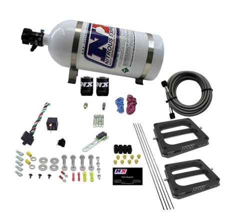 Nitrous Express Dual/Dominator/Gasoline Nitrous Kit (50-300HP) w/10lb Bottle