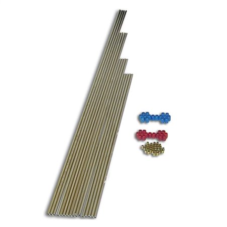 Nitrous Express 6 Cyl Tubing Kit (3 - 14in / 3 - 16in / 3 - 20in / 3 - 24in Tubing Incl B-Nuts)