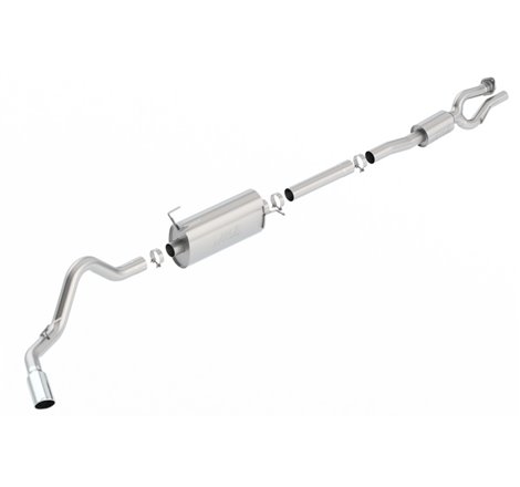 Borla S-Type Cat-Back 17-19 Ford F-250/350 Super Duty Side Exit Exhaust - 5in tip (Gas Only)