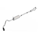 Borla S-Type Cat-Back 17-19 Ford F-250/350 Super Duty Side Exit Exhaust - Black Chrome Tip