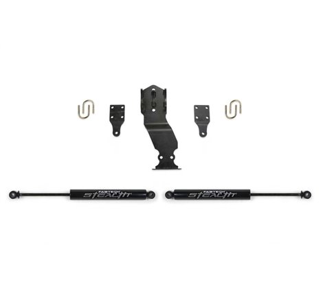 Fabtech 17-20 Ford Superduty 4WD Stealth Dual Steering Stabilizer Kit