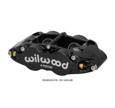 Wilwood Caliper Forged Narrow Superlite FNSL4R-DS Dust Seal 1.25/1.25 1.10in Rotor Width - Black
