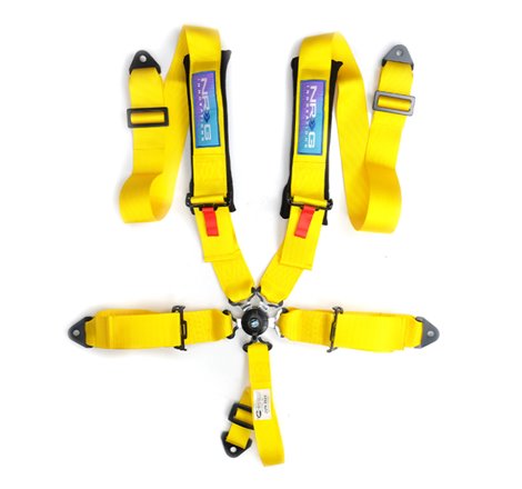 NRG 5PT 3in. Seat Belt Harness / Cam Lock - Yellow