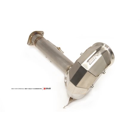 AMS Performance 2015+ VW Golf R MK7 Downpipe w/High Flow Catalytic Converter