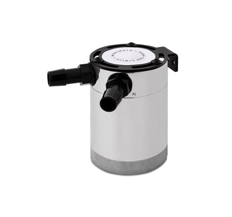 Mishimoto Compact Baffled Oil Catch Can - 2-Port - Polished
