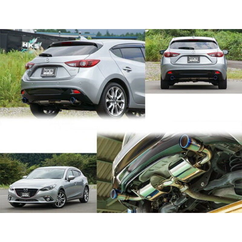 HKS 15+ Mazda 3 2.0L (Hatchback) Legamax Premium Exhaust System