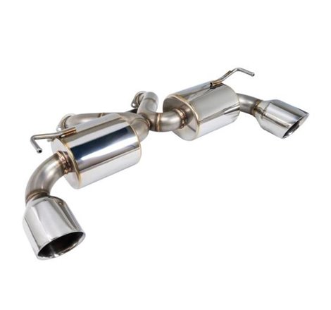 Remark Nissan 370Z (Z34) V2 Axle Back Exhaust w/Stainless Steel Double Wall Tip
