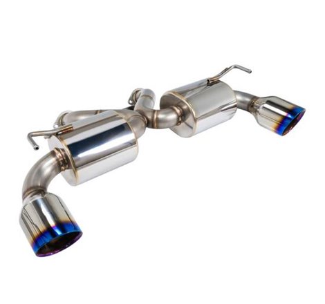 Remark Nissan 370Z (Z34) V2 Axle Back Exhaust w/ Burnt Stainless Steel Double Wall Tip
