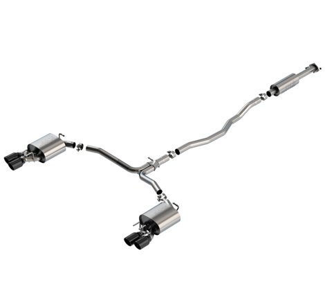 Borla 18-20 Toyota Camry XSE 3.5in Tip Dual Split Rear Exit Cat Back S-Type Exhaust Black Chrome
