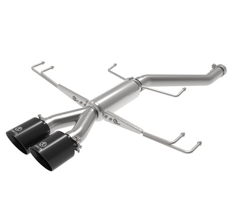 aFe Takeda 2.5in 304SS Axle-Back Exhaust System 17-19 Honda Civic Type R L4-2.0L (t) - Black Tip