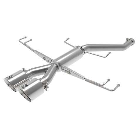 aFe Takeda 2.5in 304SS Axle-Back Exhaust System 17-19 Honda Civic Type R L4-2.0L (t) - Polished Tip