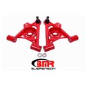 BMR 79-93 Fox Mustang Non-Adj Lower A-Arms Standard Ball Joint Spring Pocket - Red