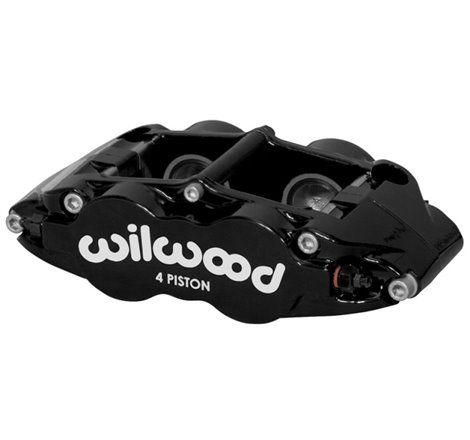 Wilwood Caliper Forged Narrow Superlite FNSL4R-DS Dust Seal 1.12/1.12 1.10in Rotor Width - Black