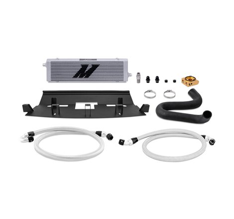 Mishimoto 2018+ Ford Mustang GT Thermostatic Oil Cooler Kit - Silver