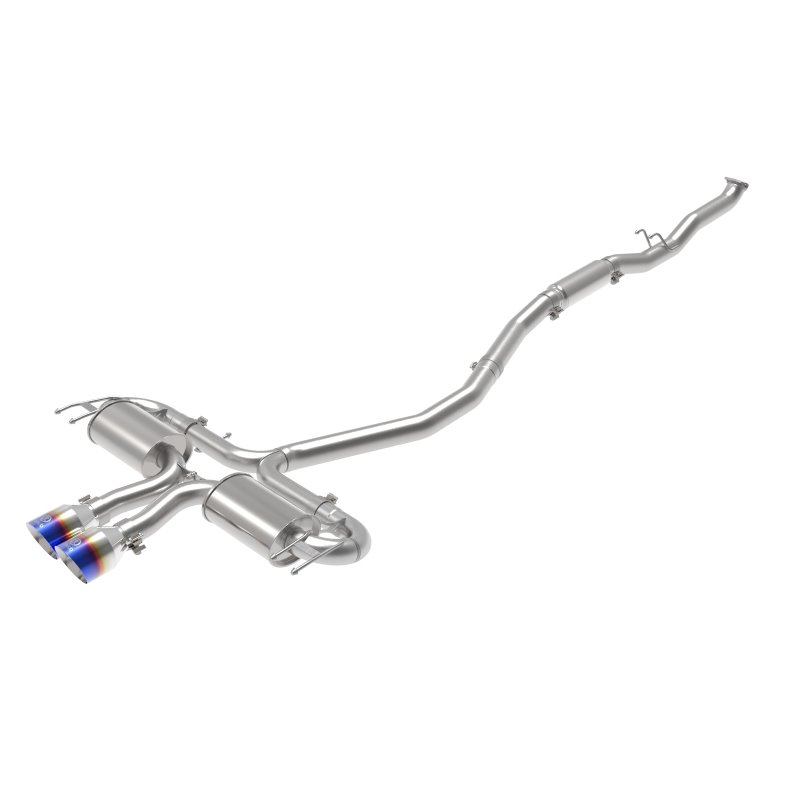 aFe Takeda 3in 304 SS Cat-Back Exhaust System w/Blue Flame Tips 17-20 Honda Civic Sport L4-1.5L (t)