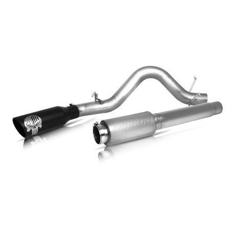Gibson 15-20 Ford F-150 Lariat 5.0L 4in Patriot Skull Series Cat-Back Single Exhaust - Stainless