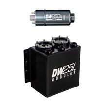 DeatschWerks 2.5L Modular Surge Tank (Incl. 1 DW250iL In-Line Fuel Pump)