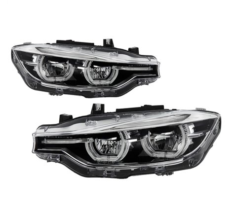 Spyder BMW F30 3 Series 4Dr LED Projector Headlights Chrome PRO-JH-BF3012H-4D-LED-C
