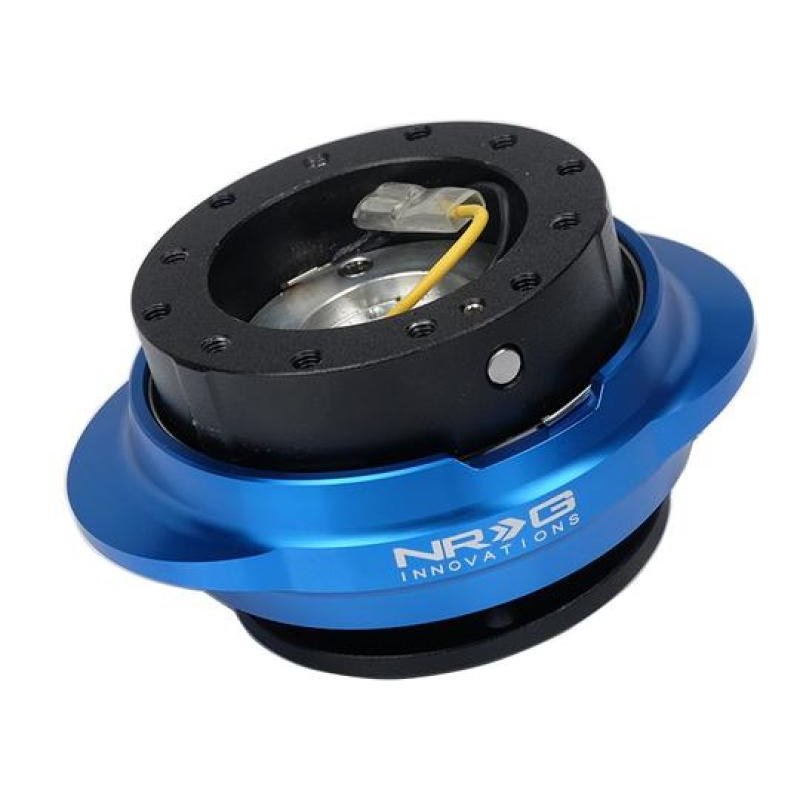 NRG Quick Release Gen 2.2 - Black Body / Shiny Blue Oval Ring