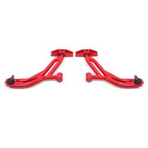BMR 10-14 Ford Mustang / Shelby GT500 Non-Adj. Lower A-Arms (Poly/Delrin) - Red
