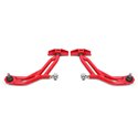 BMR 10-14 Ford Mustang Adj. Lower A-Arms Delrin/Rod End w/ 19mm STD. Ball Joint - Red