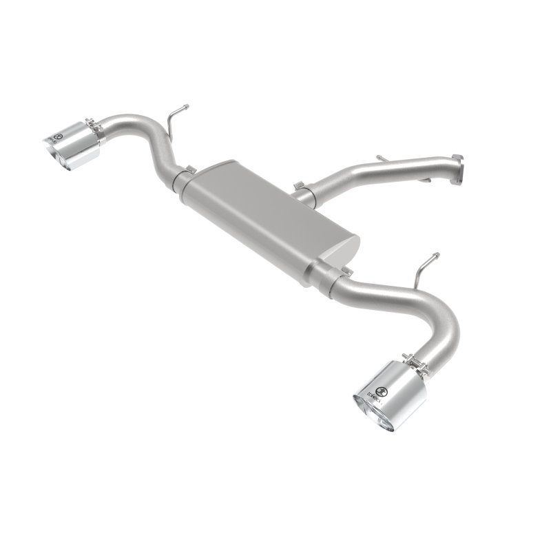 aFe Takeda Series 2.5in 409 SS Axle-Back Exhaust System Polished 18-20 Hyundai Elantra GT L4-1.6L(t)