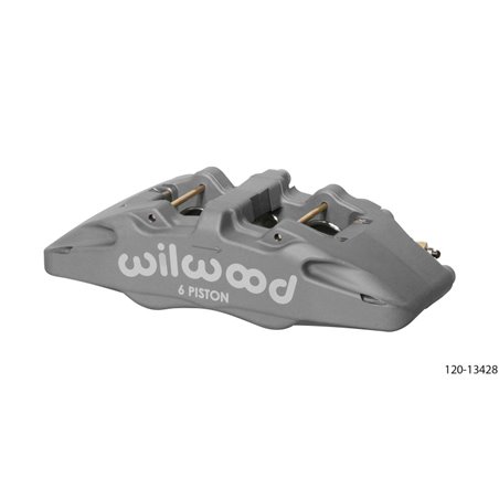 Wilwood Caliper-Forged Dynapro 6 5.25in Mount-Anodized-R/H 1.62/1.38in/1.38in Pistons .81in Disc