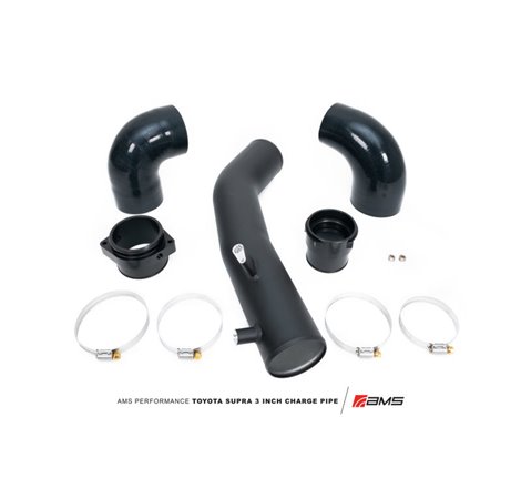 AMS Performance 2020+ Toyota Supra A90 Aluminum 3in Charge Pipe Kit