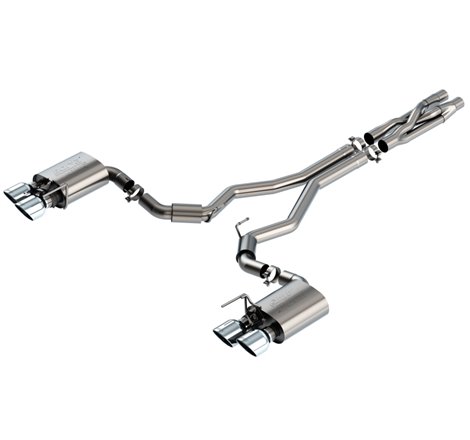 Borla 2020 Ford GT500 5.2L AT 3in ATAK CatBack Exhaust w/ Chrome Tips