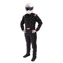 RaceQuip Black Chevron-1 Suit - SFI-1 2XL