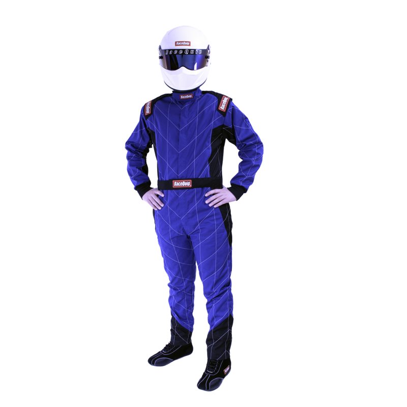 RaceQuip Blue Chevron-1 Suit - SFI-1 Large