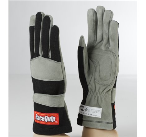RaceQuip Black 1-Layer SFI-1 Glove - XL