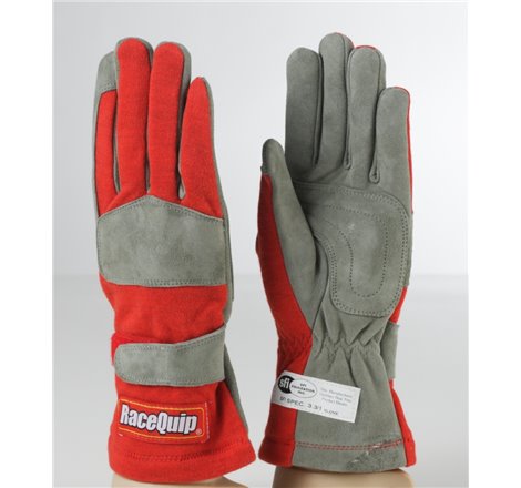 RaceQuip Red 1-Layer SFI-1 Glove - XL