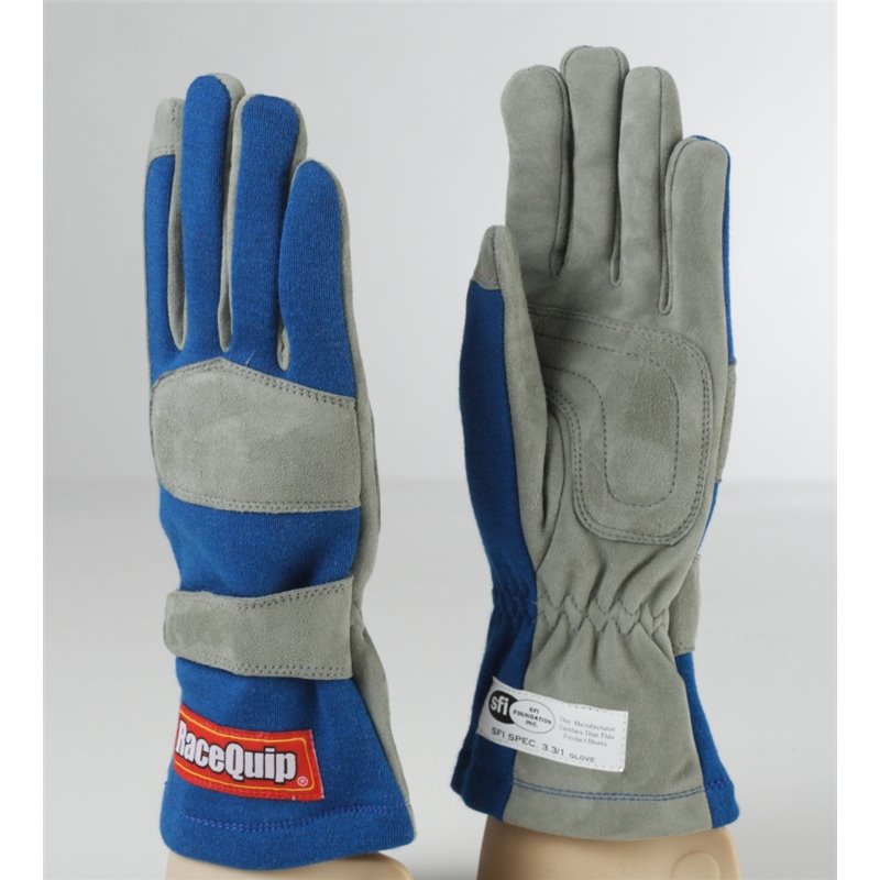 RaceQuip Blue 1-Layer SFI-1 Glove - XL
