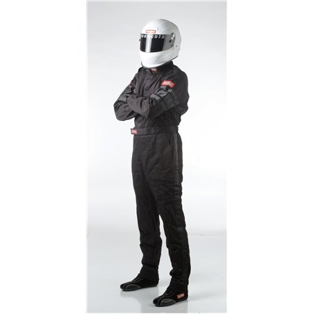 RaceQuip Black SFI-1 1-L Suit - Medium Tall