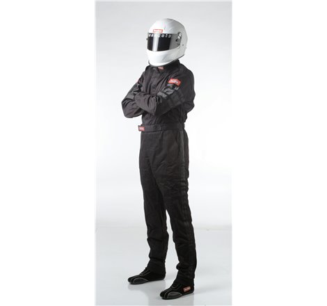 RaceQuip Black SFI-1 1-L Suit - 2XL