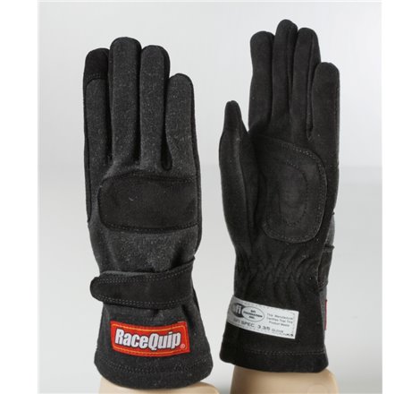 RaceQuip Black 2-Layer SFI-5 Glove - Small