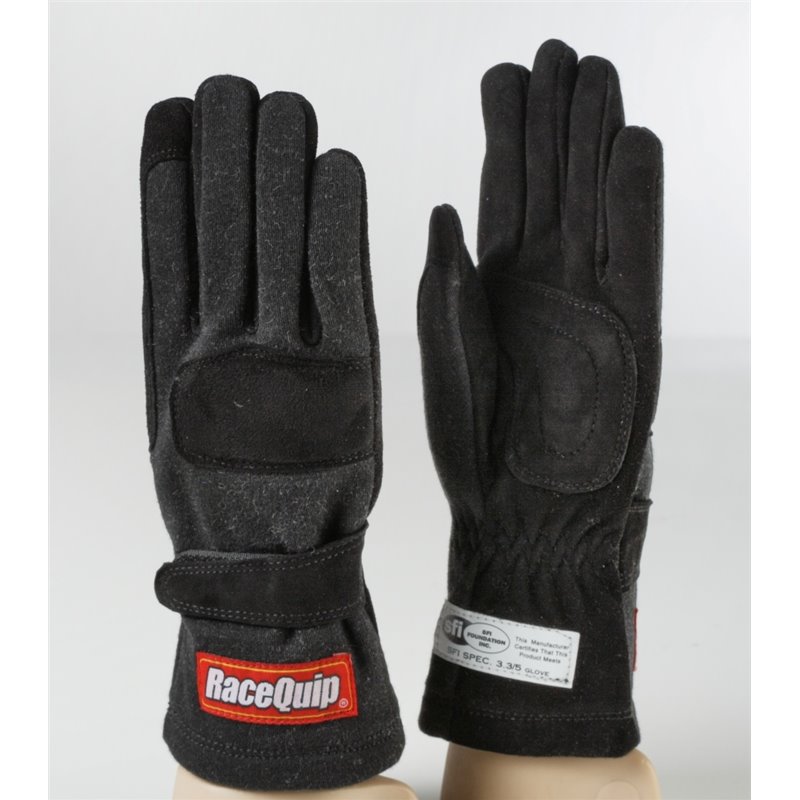 RaceQuip Black 2-Layer SFI-5 Glove - 3XL