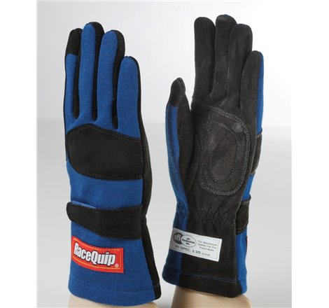 RaceQuip Blue 2-Layer SFI-5 Glove - Small