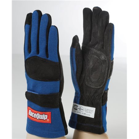 RaceQuip Blue 2-Layer SFI-5 Glove - Medium